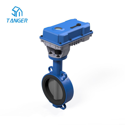 Conexão elétrica IP67 da flange do atuador da válvula de borboleta