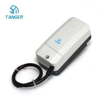 Dois 2 branco elétrico do sistema de aquecimento 0-10VDC do atuador da válvula de bola da maneira da maneira 3